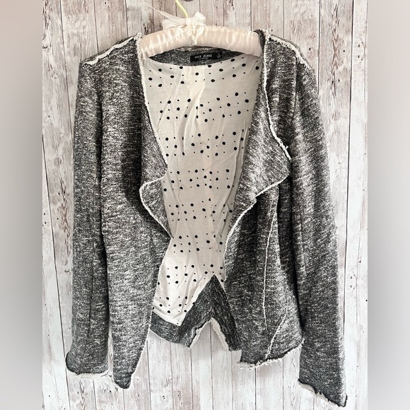 Max Jeans Open Front Sweatshirt Blazer Cardigan - Picture 1 of 2